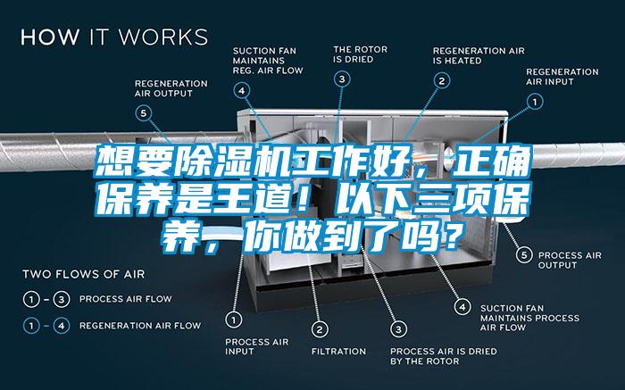 想要除濕機工作好，正確保養(yǎng)是王道！以下三項保養(yǎng)，你做到了嗎？