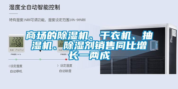 商場的除濕機、干衣機、抽濕機、除濕劑銷售同比增長一兩成